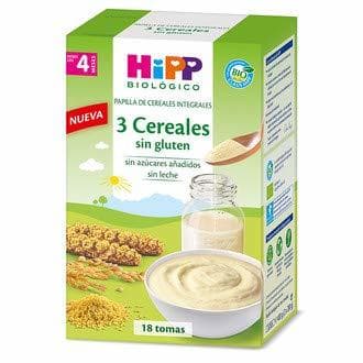 Producto Papilla Biológica 3 Cereales sin gluten 4M HiPP