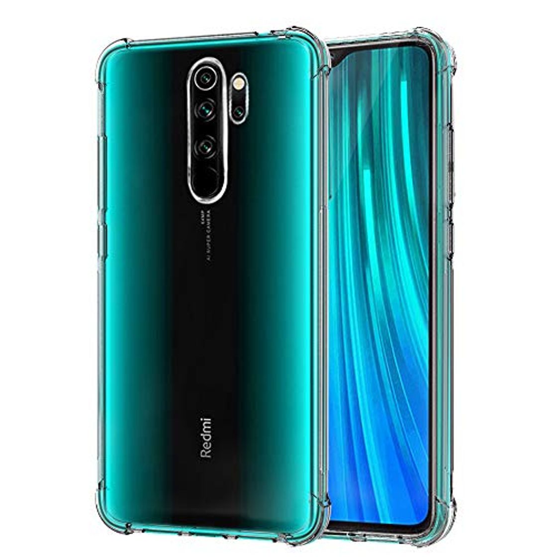 Producto QHOHQ Funda para Xiaomi Redmi Note 8 Pro, Cases Silicona Thin Slim