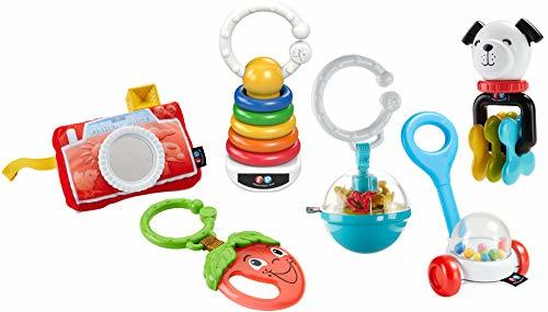 Place Fisher-Price Conjunto de Sonajeros y Mordedores, Juguetes Regalo para Bebés +3 Meses