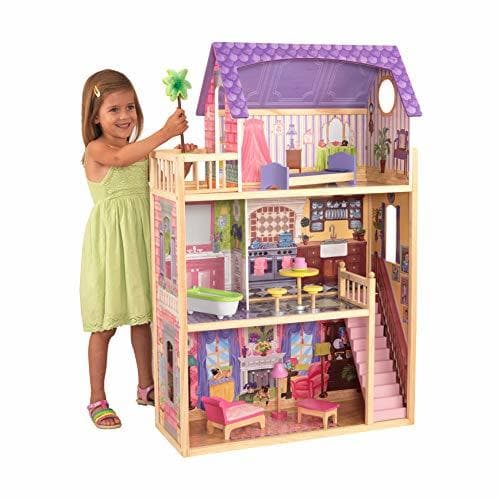 Producto KidKraft- Kayla Casa de muñecas de madera con muebles y accesorios incluidos,