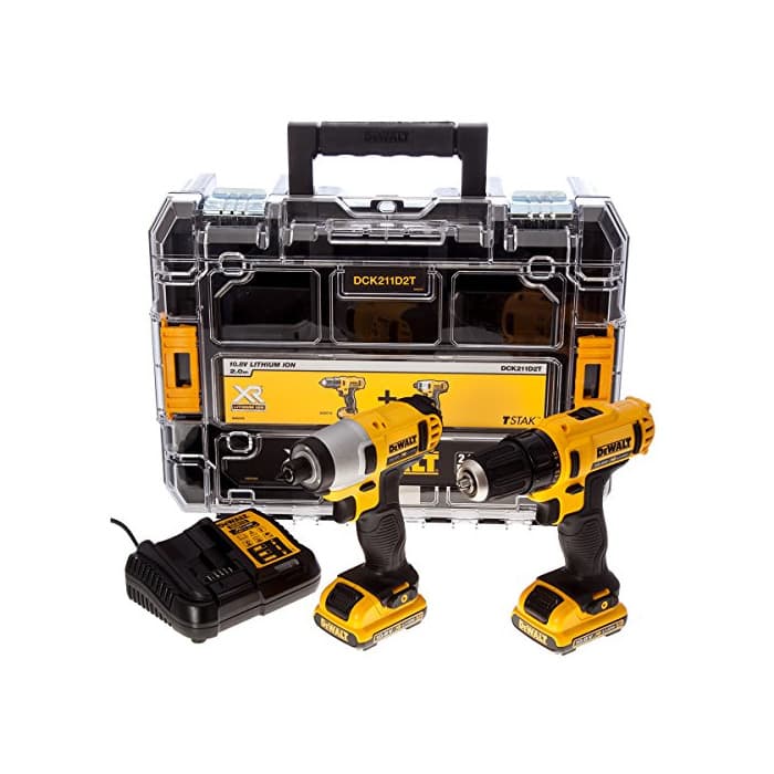 Home Dewalt DCK211D2T-QW Kit de taladro