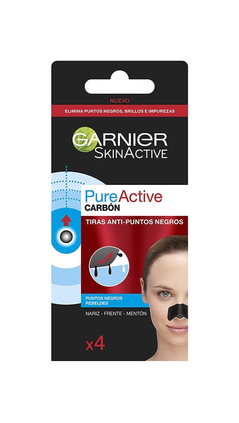 Beauty Garnier Skin Active PureActive Tiras de Carbón Anti Puntos Negros