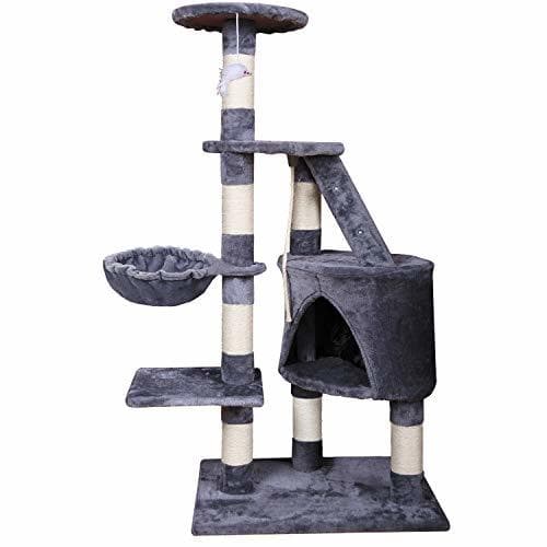 Producto MC Star Árbol para Gato torre de escalada 120cm Gris Estable Rascador