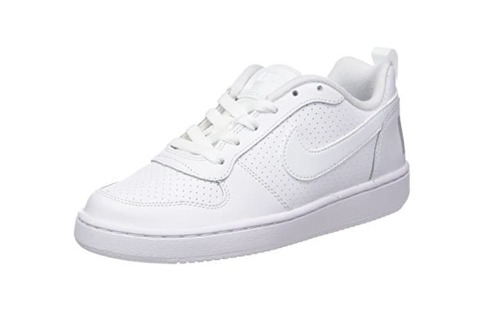 Fashion Nike Court Borough Low Gs, Zapatillas de Baloncesto Unisex Niños, Blanco