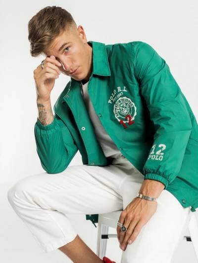 Producto Polo Ralph Lauren Varsity Coach Jacket in Vermont Green