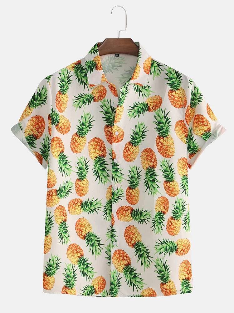 Product Pineapple Casual Short Sleeve Shirt