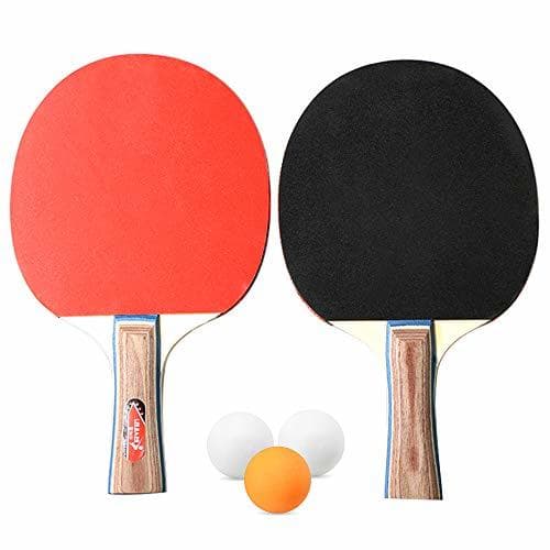 Product Walmeck- Tenis de Mesa Juego de 2 Jugadores 2 Raquetas de Palos