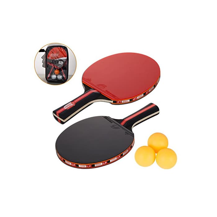 Product Amaza Palas Ping Pong, Table Tennis Set, 2 Raquetas