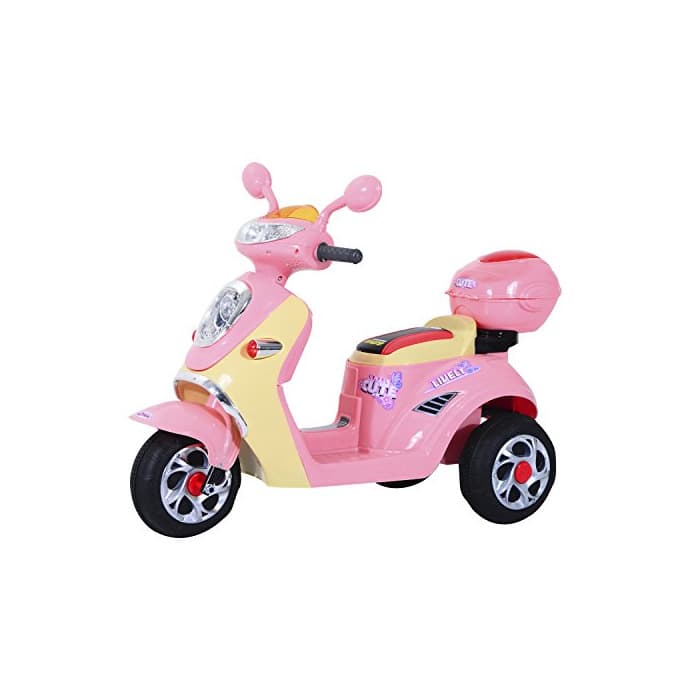 Product HOMCOM Coche Triciclo Moto Eléctrica Infantil Correpasillos a Batería Niños 3-8 años