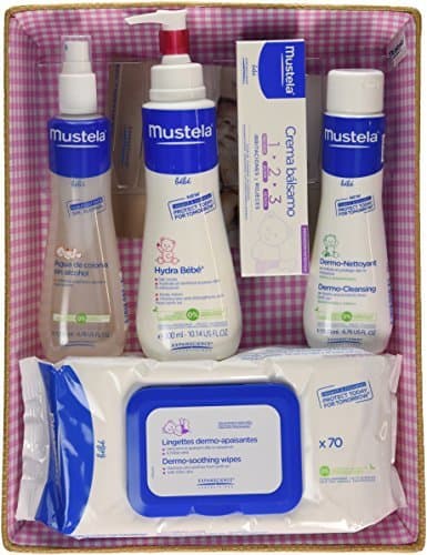 Beauty Mustela Bébé - Canastilla Rosa (Agua de colonia