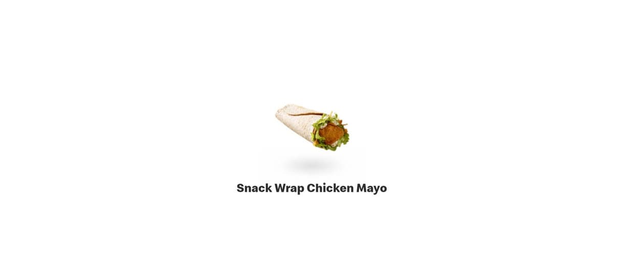 Product Snack wrap chicken mayo