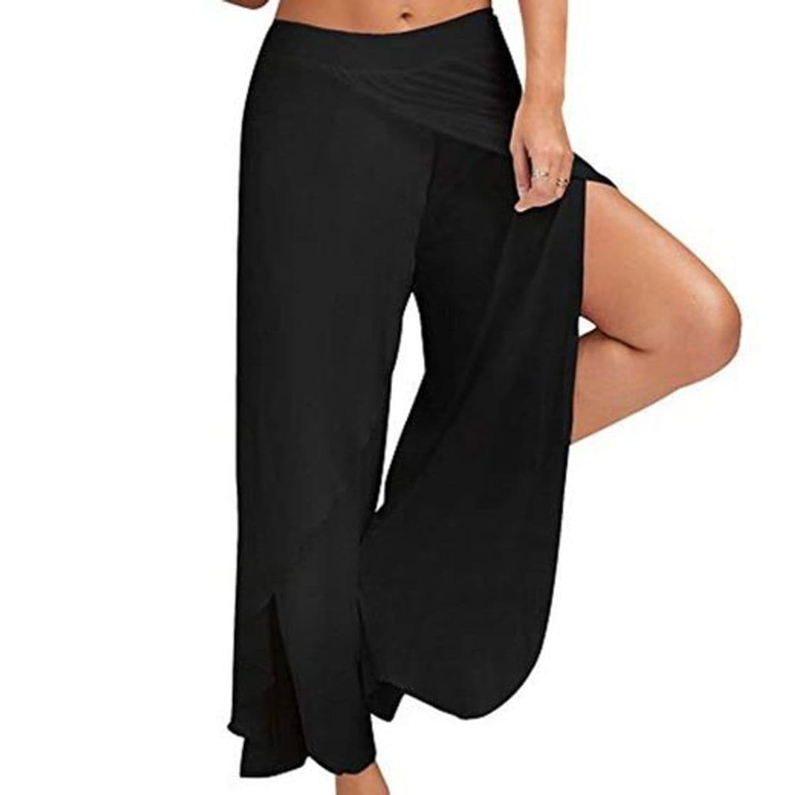 Producto Bebling Pantalones de harén para Mujeres Pantalón de chándal con Abertura Lateral