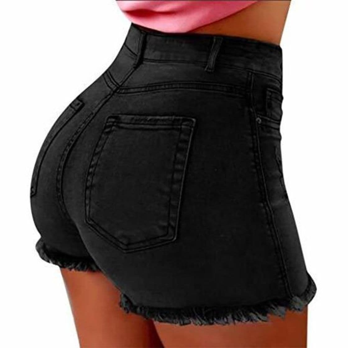 Moda Gusspower Pantalones Cortos para Mujer Sexy Vaqueros Mujer Cintura Alta Tallas Grandes