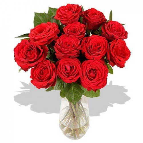 Producto Ramo de 12 rosas rojas naturales FLORES FRESCAS-Entrega en 24 horas