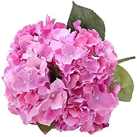 Place Celine Lin 5 grandes cabezas de seda Artificial ramo de Hortensia Artificial flores