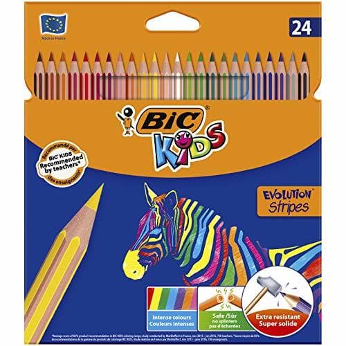 Electronic BIC Kids Evolution Stripes Lápices de colores - colores Surtidos