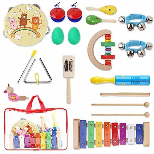 Lugar YISSVIC Juguetes de Instrumentos Musicales para Niños 20 Pzas