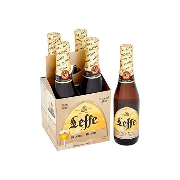 Producto Botellas de cerveza Leffe Blonde belga 4 x 330 ml