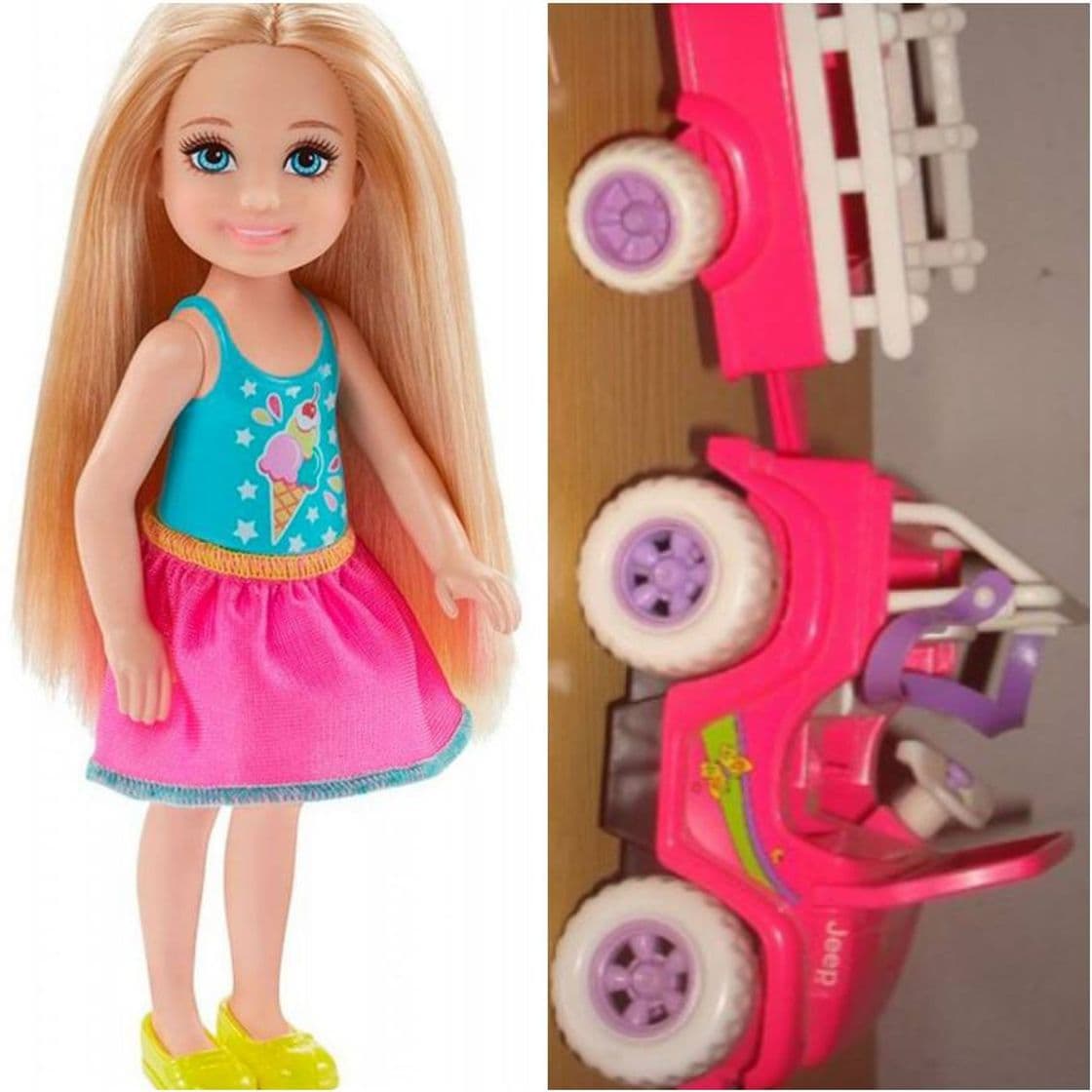 Moda Mini barbie no carrinho 