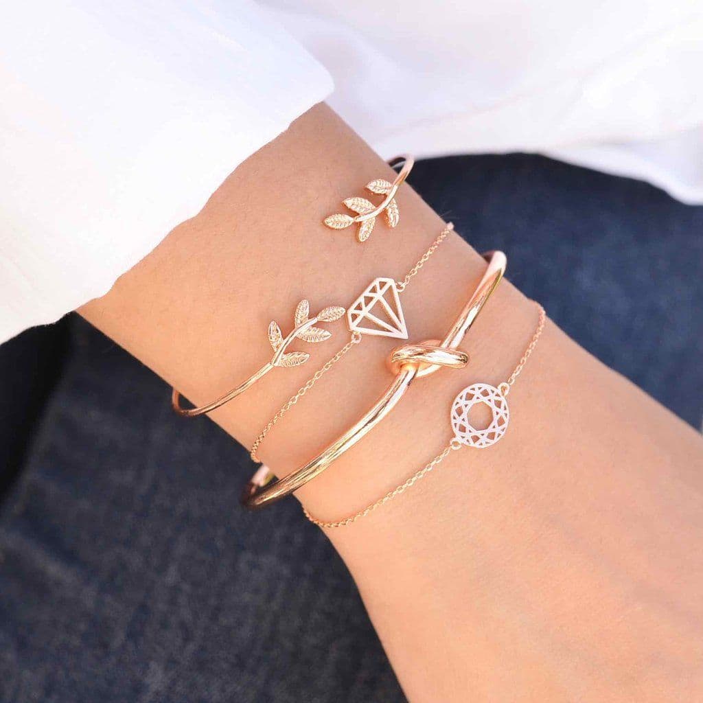 Moda Majolie - Rosace Rose Gold Bracelet - - 1 | Pulseiras femininas ...