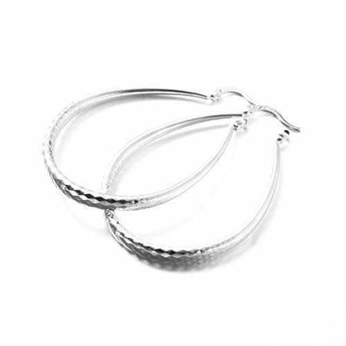 Lugar Deniseonuk Fashionable Solid Jewelry Twinkle U Hoop Zinc Alloy Women Earrings Easy