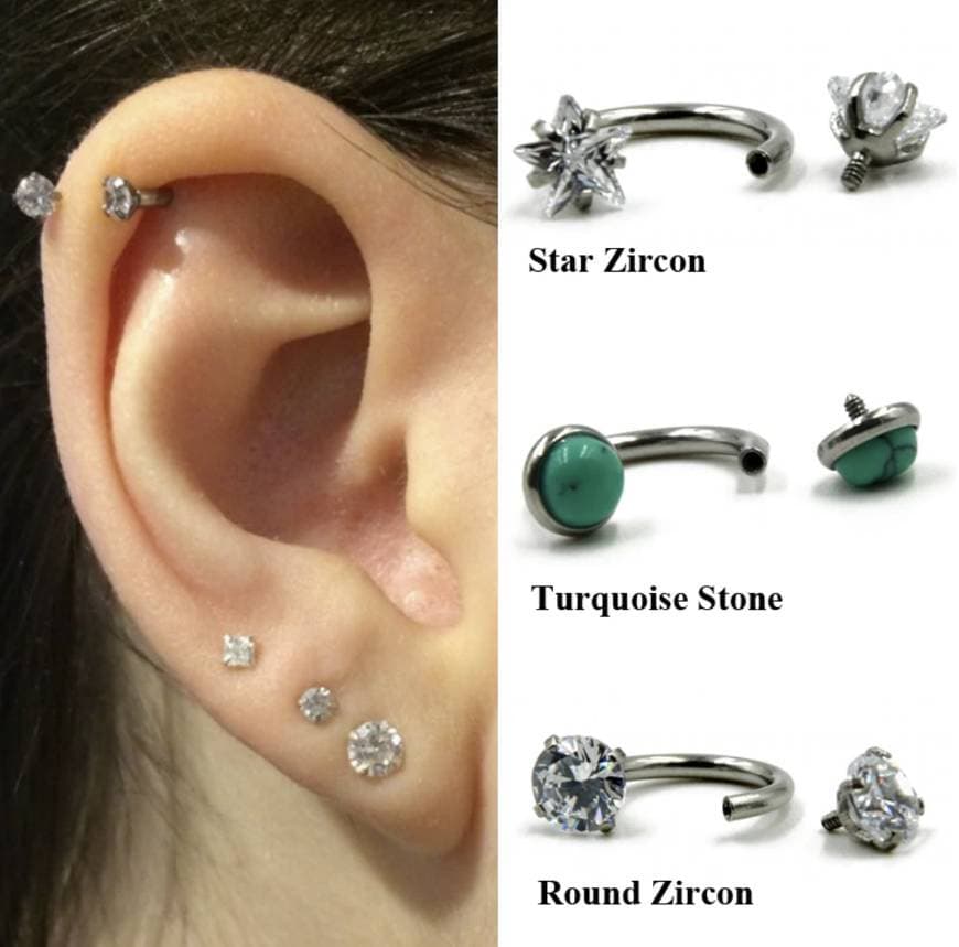 Product Piercing Turquesa