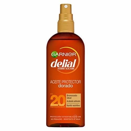 Belleza Garnier Delial Aceite Protector Solar Dorado Sublime para Pieles Claras que se