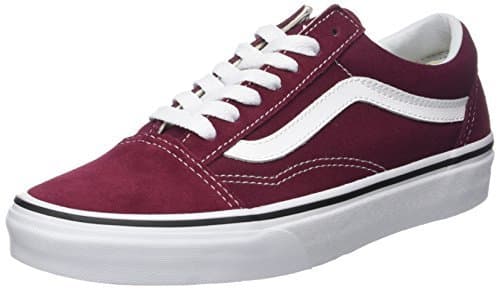 Place Vans Old Skool Suede/Canvas, Zapatillas para Mujer, Rojo