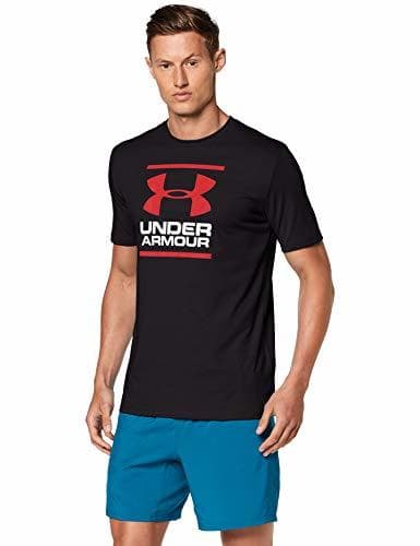 Fitness Under Armour UA GL Foundation Short Sleeve tee Camiseta, Hombre, Negro