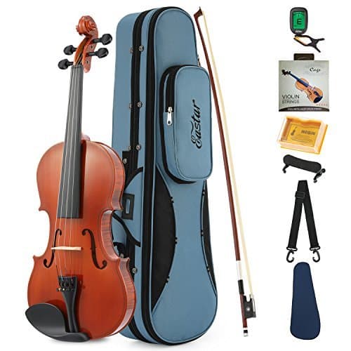 Lugar Eastar 4/4 Violín Natural EVA-1 Tamaño completo con Estuche Rígido