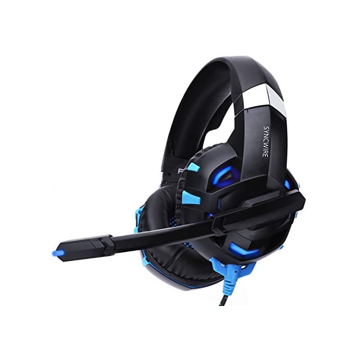 Electronic Syncwire Gaming Headset PS4 - Auriculares Surround Sound 7.1 Auriculares Gamer Head