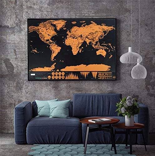 Product Mapa Mundi Raspar Viagens Raspadinha Scratch Map 80x60cm