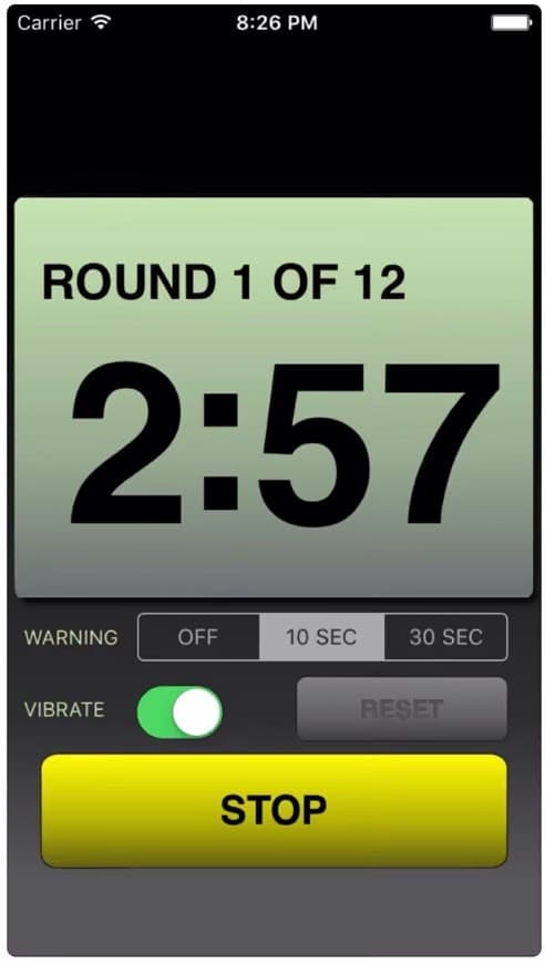 App Boxing Round Timer