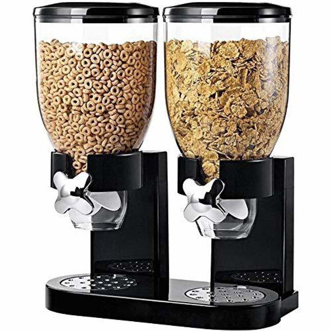 Lugar MediaWaveStore Dispensador de Cereales Doble contenedor 8 LT para Cereales Frutos Secos