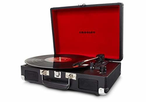 Electronic Crosley Cruiser Deluxe Vintage 3-Speed Bluetooth Suitcase Turntable