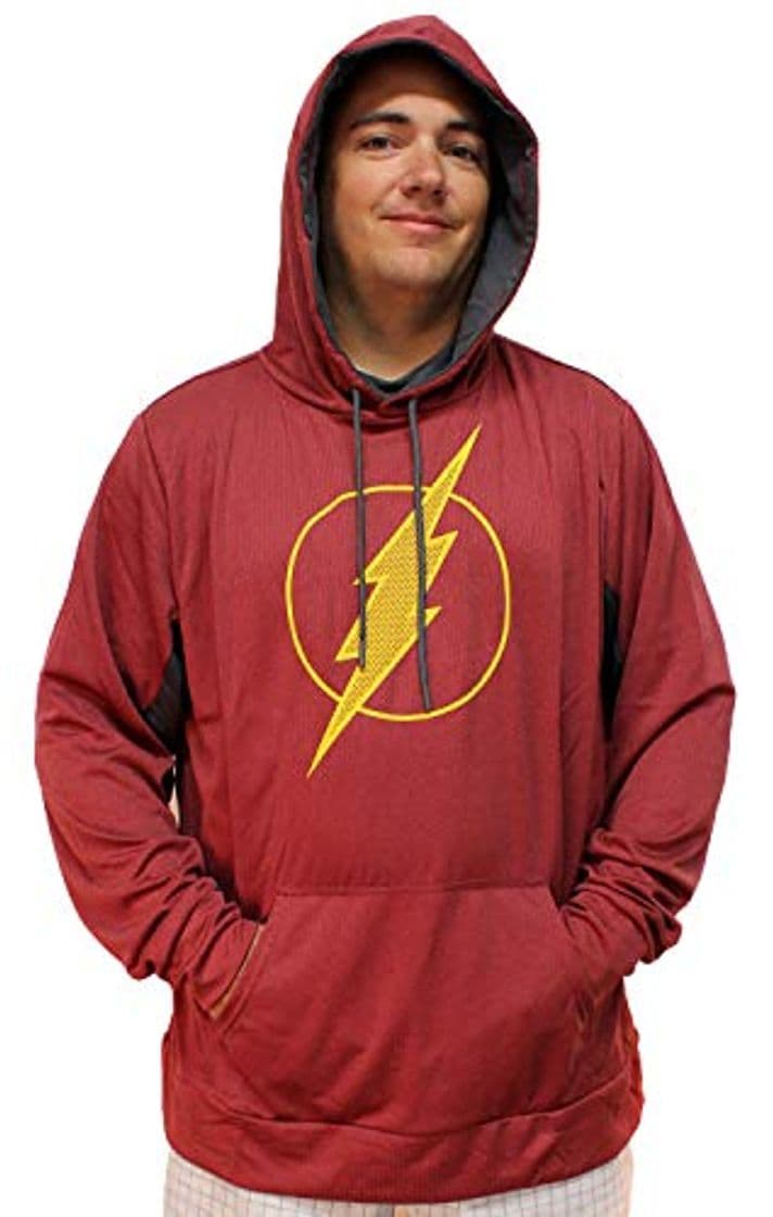 Fashion DC Comics Flash Hoodie Hombres Pullover Barry Allen Sudadera superhéroe