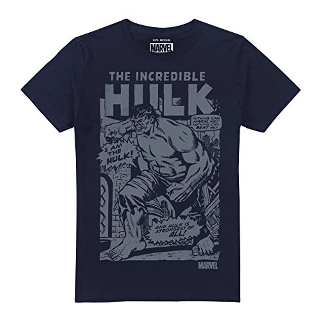 Fashion Marvel Hulk Rampage Camiseta, Azul