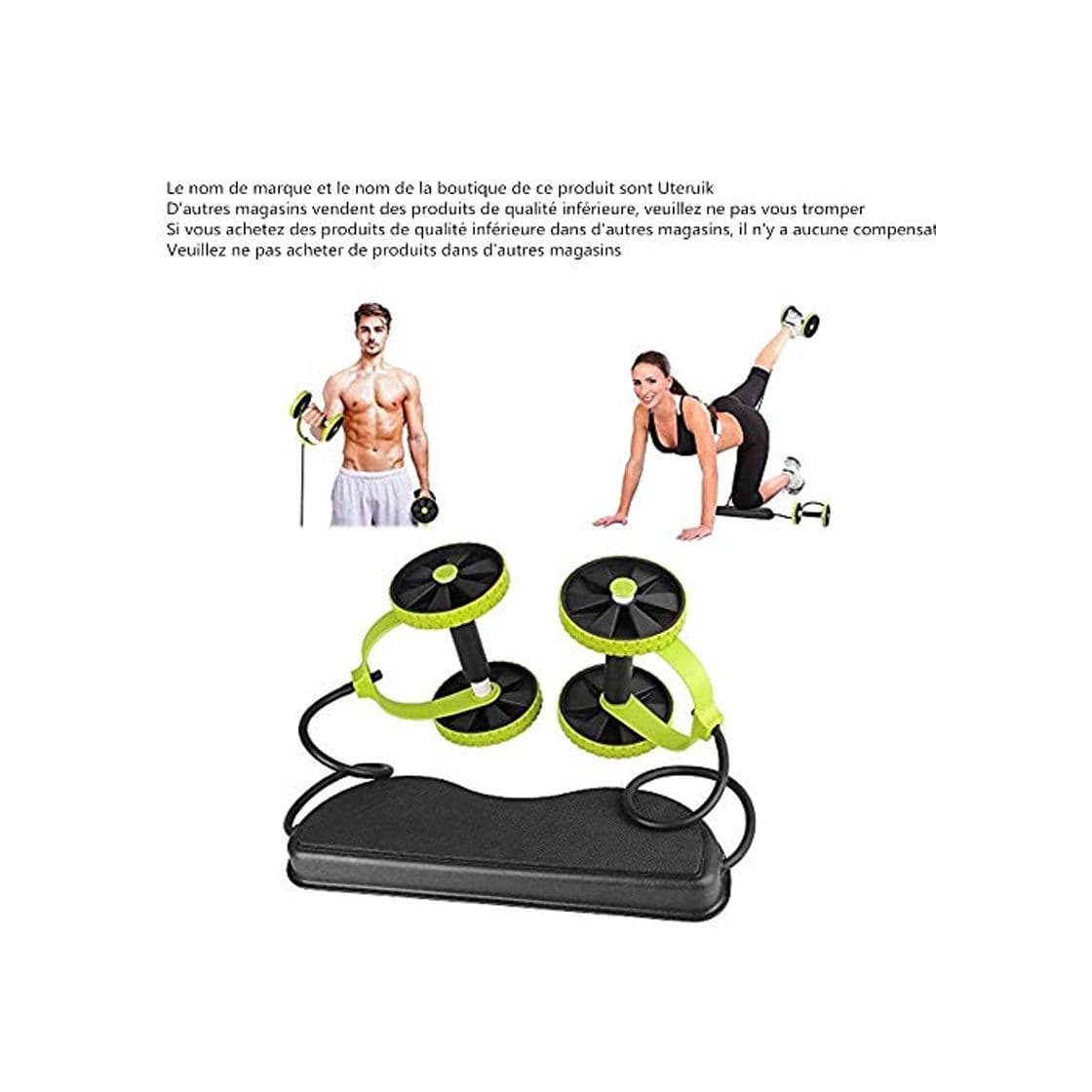 Producto Uteruik Hombres Mujer Fitness Entrenador Abdominal ABS Kit de Entrenamiento Bandas de Resistencia Ejercicio Multifunción Crossfit Ejercicio