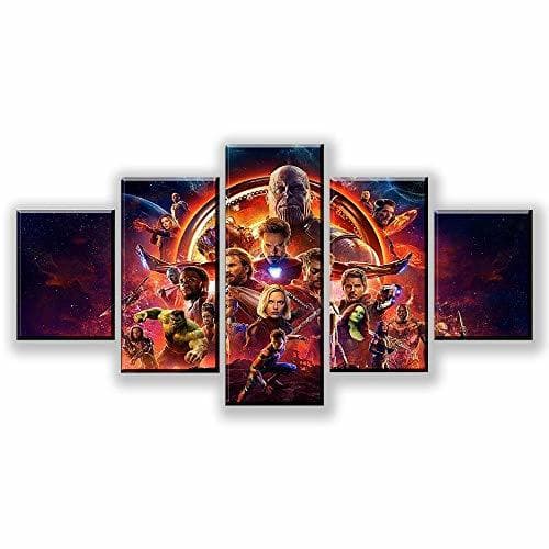 Lugar CYHZJ 5 Piezas Arte 5 Piezas Marvel Avengers Infinity War Poster Lienzo