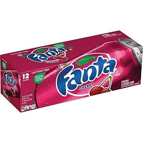 Product Fanta Refresco con Gas, Sabor Cereza - Paquete de 12 x 355