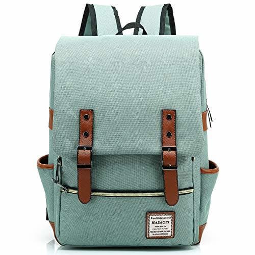 Producto HASAGEI Mochila Casual de Lona Mochila del Ordenador Portátil Mochila Escolar Vuelta