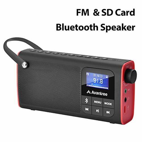 Producto Avantree 3 en 1 Radio FM Portátil con Altavoz Bluetooth y Reproductor