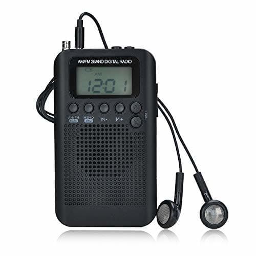 Producto Songway Am/FM Pocket Radio Digital Relojes de Alarma Temporizador de sueño Altavoz