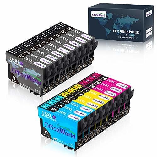 Product OfficeWorld 16XL Alta Capacidad Cartuchos de Tinta Compatible para Epson 16 con