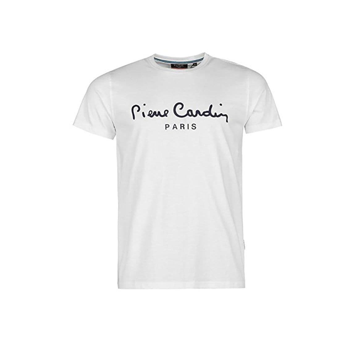 Fashion Pierre Cardin Hombre Classic 100% Algodón Camiseta Manga Corta con Cuello Redondo