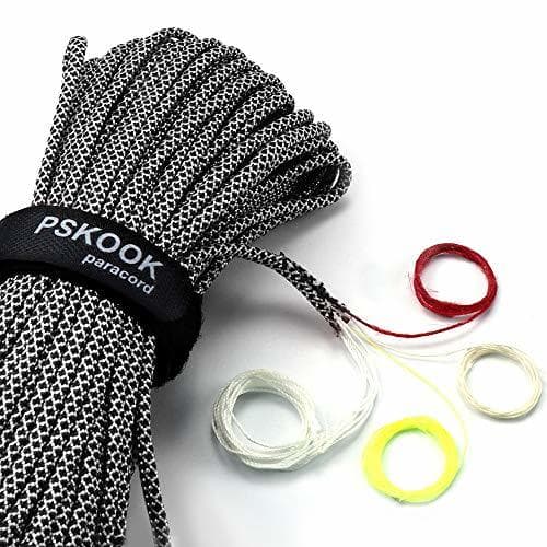 Lugar PSKOOK New Paracord Fuegos Starter Cord La Cuerda de Paracaídas de Nailon para Kit de Supervivencia Fire Cord con Yute