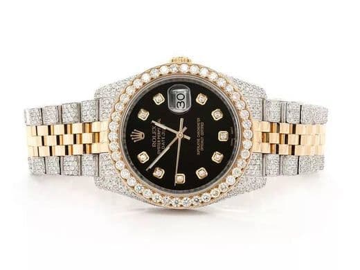 Moda Custom Rolex Datejust 36mm Two-Tone Unisex 10.46ctw