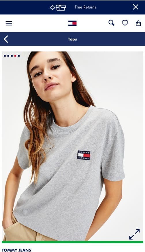 Producto Tommy Badge Recycled Cropped T-shirt 