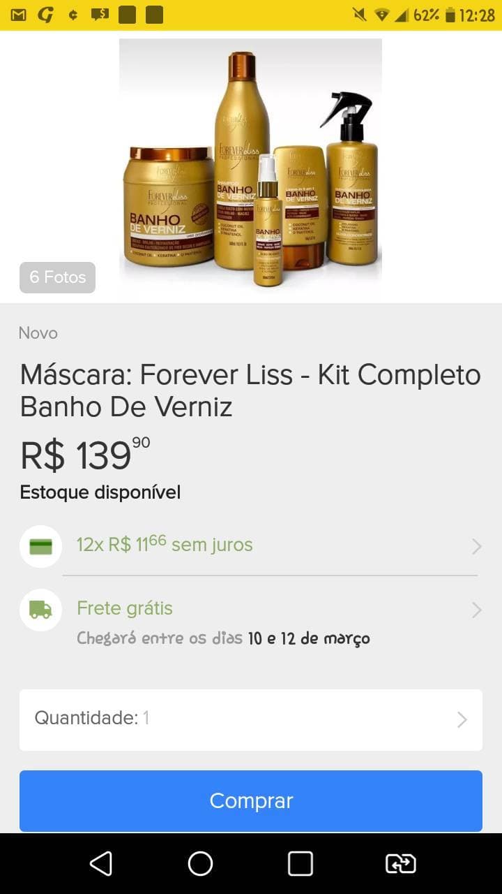 Product Kit banho de verniz 