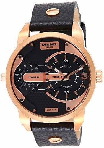 Lugar Diesel Mini Daddy - Reloj análogico de cuarzo con correa de cuero